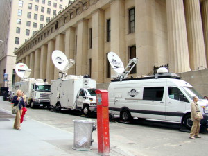 Les chaînes télé du monde entier à Wall Street