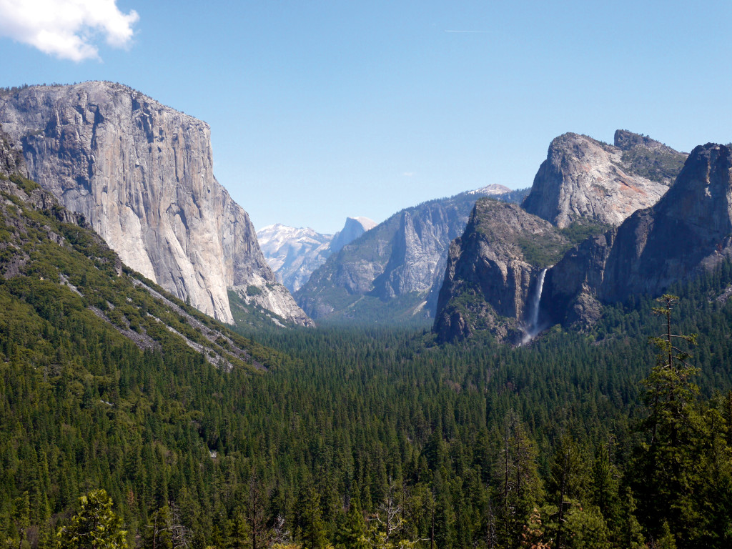 Yosemite - tunnel view - avril 2013