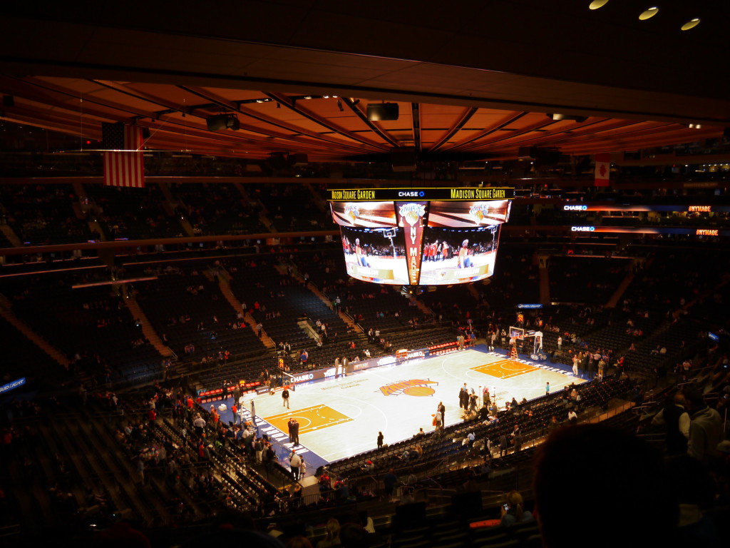 Match de NBA au Madison Square Garden