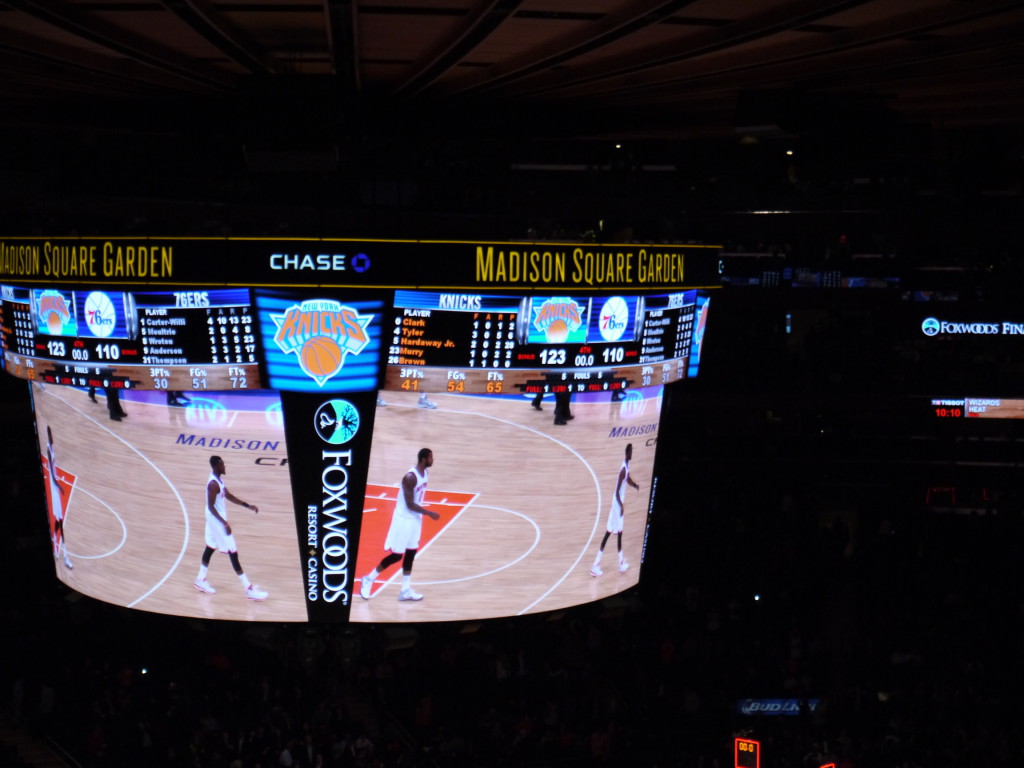 Match de NBA au Madison Square Garden